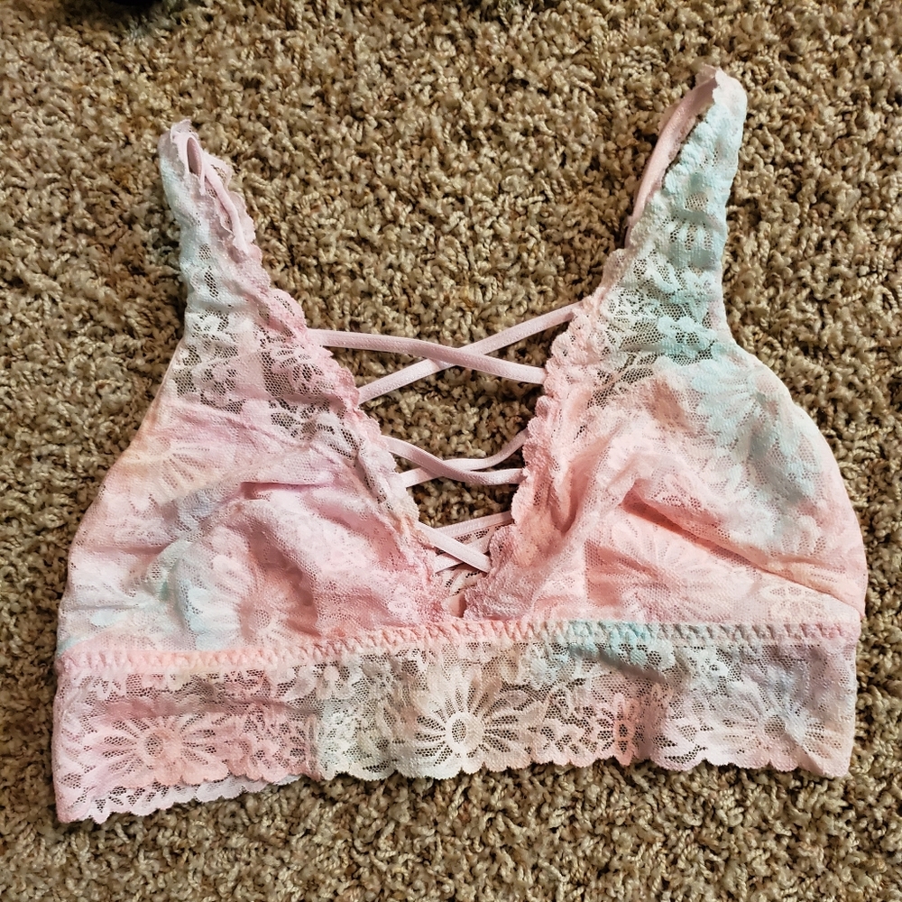 PINK Lacey bralette